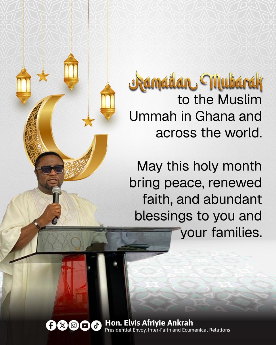 🕌 Ramadan Mubarak to our Muslim brothers and sisters. Wishing you a peaceful and blessed fasting season.

☪️Ramadan Mubarak

 #Ramadan2026 | #RamadanKareem #BlessedRamadan