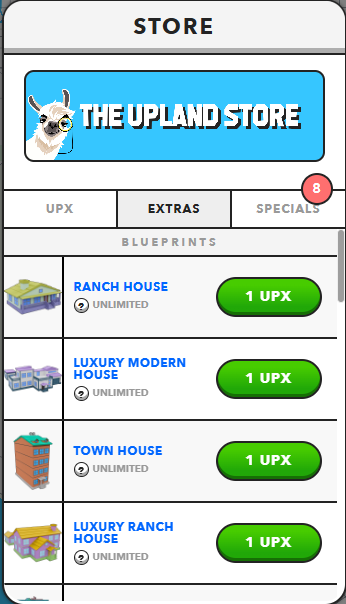 Resident Structures Are Now In Store

Reminder that most Resident structures have now moved to the Store. You can purchase them for 1 UPX each until the end of the season. Doing so for all of them will unlock a badge for you after the end of the season.

Full details are here: