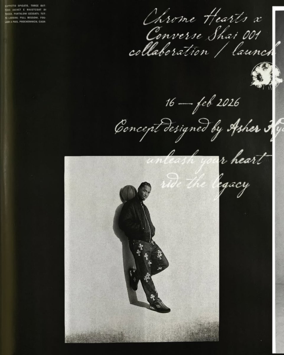 Chrome Hearts x Converse SHAI 001 Concept 🗡️🖤