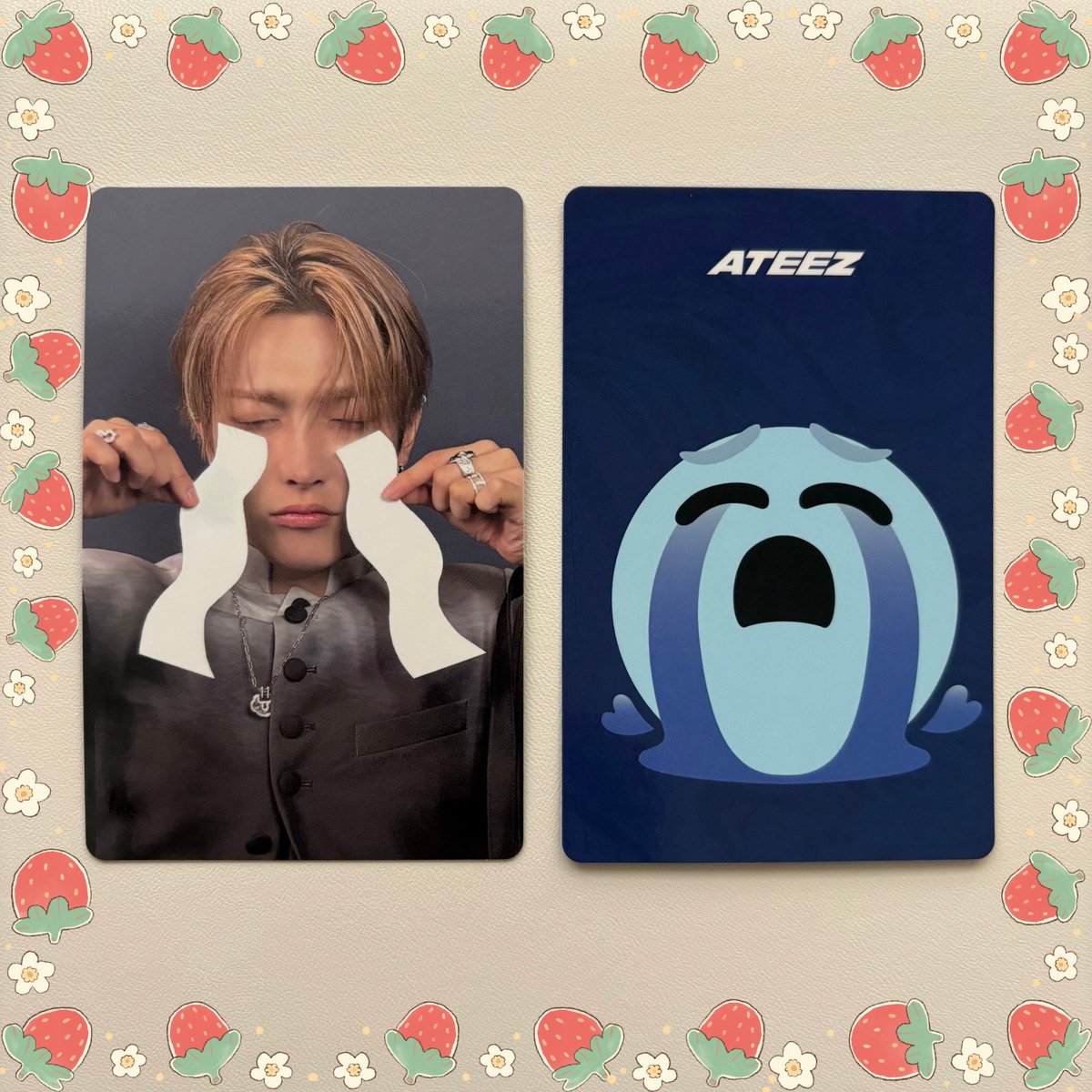 ˗ˏ🍓HONGJOONG PHOTOCARD GIVEAWAY 🍓ˎ˗

[ Golden Hour Pt.4 US Exclusive Sobbing Version ]

- like + repost to enter!
- open worldwide 💞
- ends february 22nd (i will dm the winner)

‼️ you DO NOT have to follow but plz make sure i can dm you ‼️