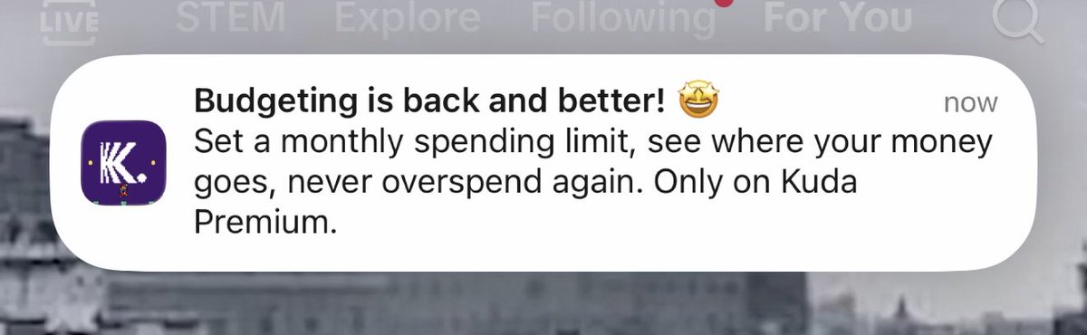 For all who partake: budgeting on Kuda is back