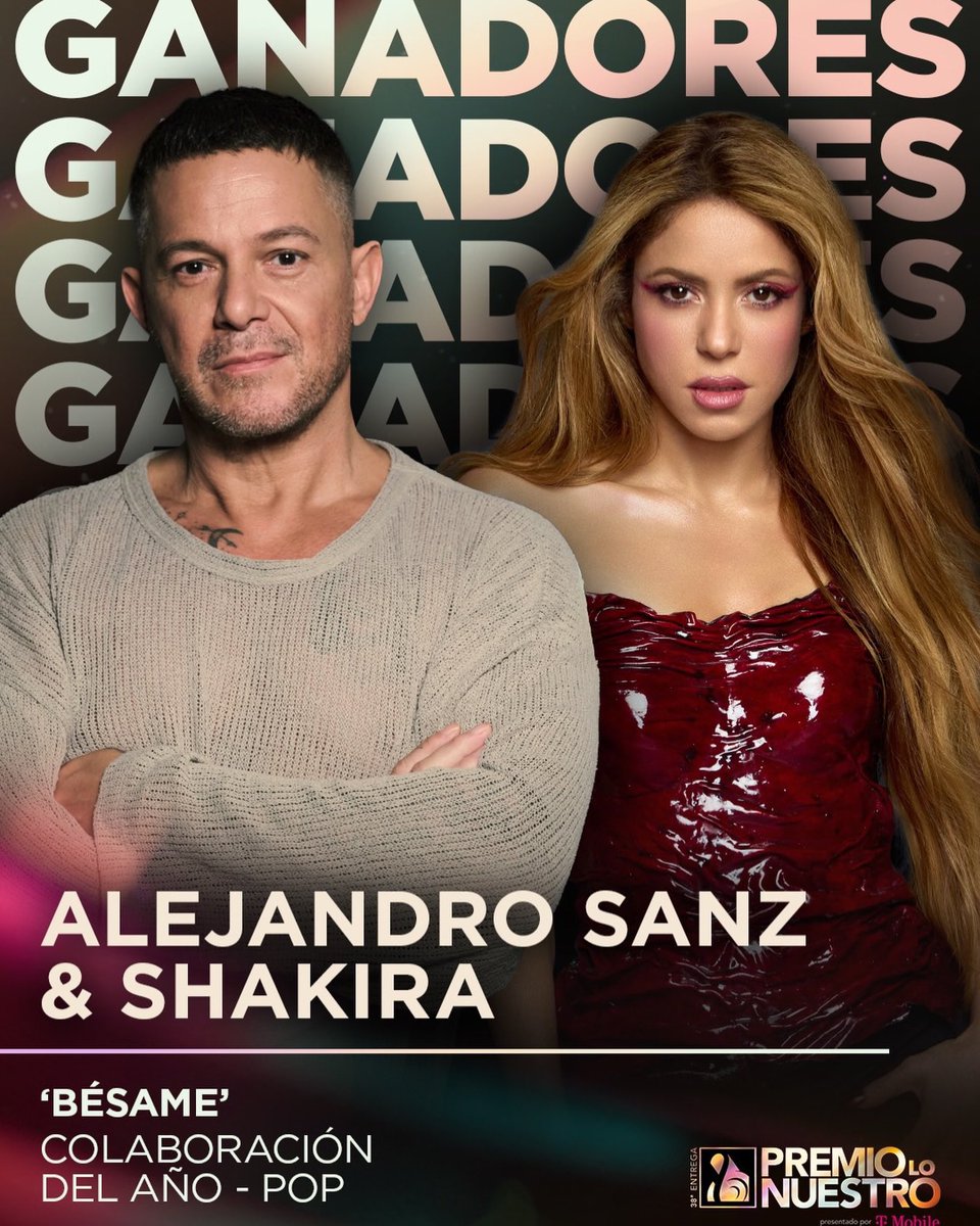 SonyMusicRD's tweet photo. 👏🏻👏🏻¡Felicidades @AlejandroSanz y @shakira #PremioLoNuestro a Colaboración Del Año - Pop✨
🎶 Bésame 💋 🎶 https://t.co/5d1EzSPKRo