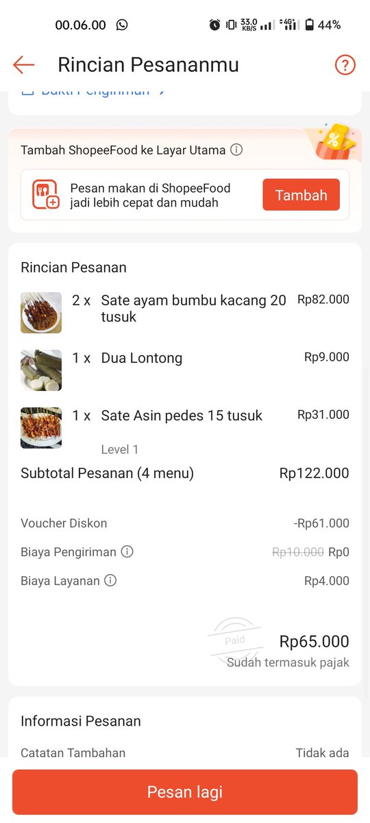 YupiBurger's tweet photo. @bakuldimsum_ wkwk 65rb 55 tusuk + 2 lontong https://t.co/jTWx6OBI4w