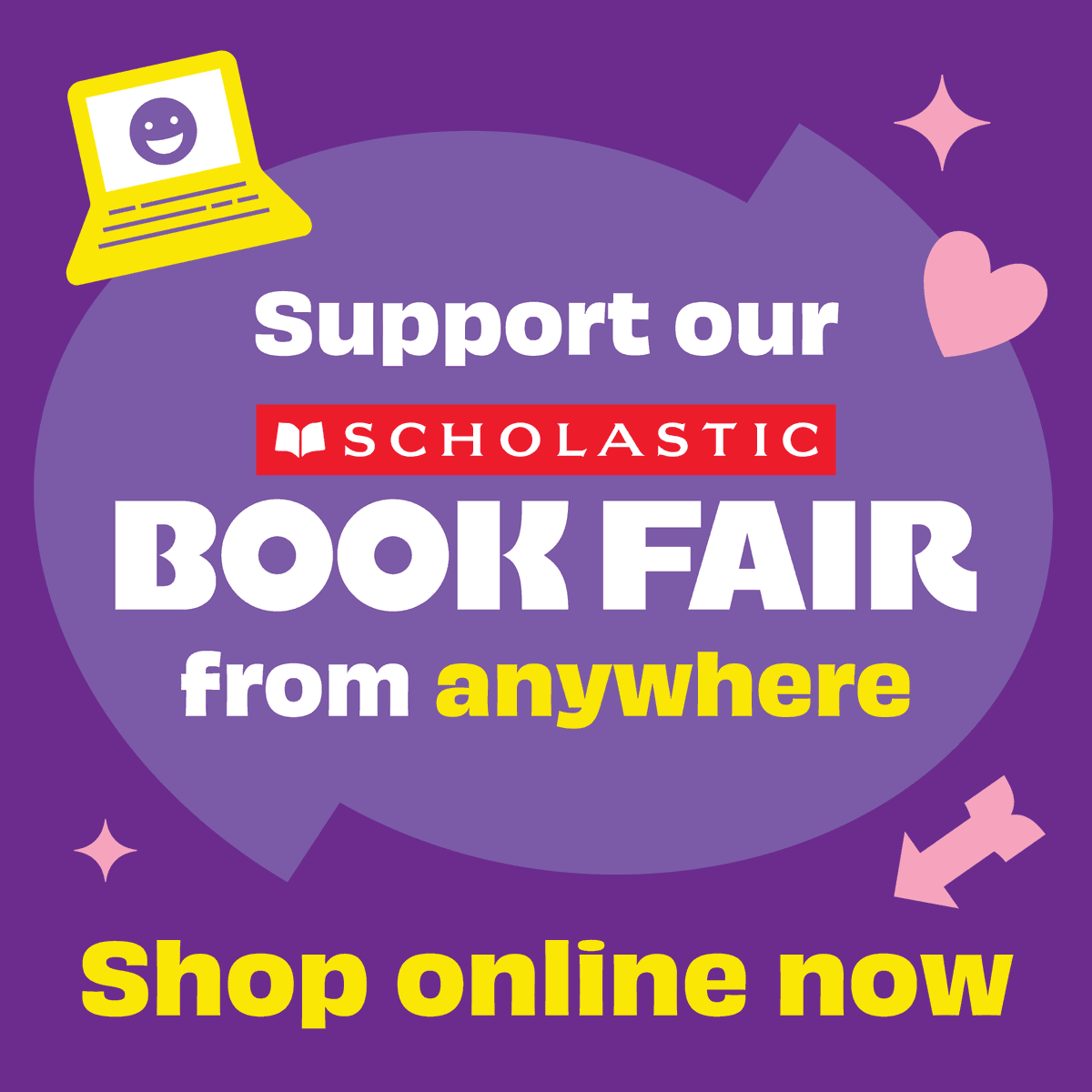 Unable to shop our Book Fair in person? No problem! Shop a wide selection of items online.
All book purchases over $35 ship free and every purchase benefits our school!
Shop here starting FEB 23: trst.in/AwGYZv