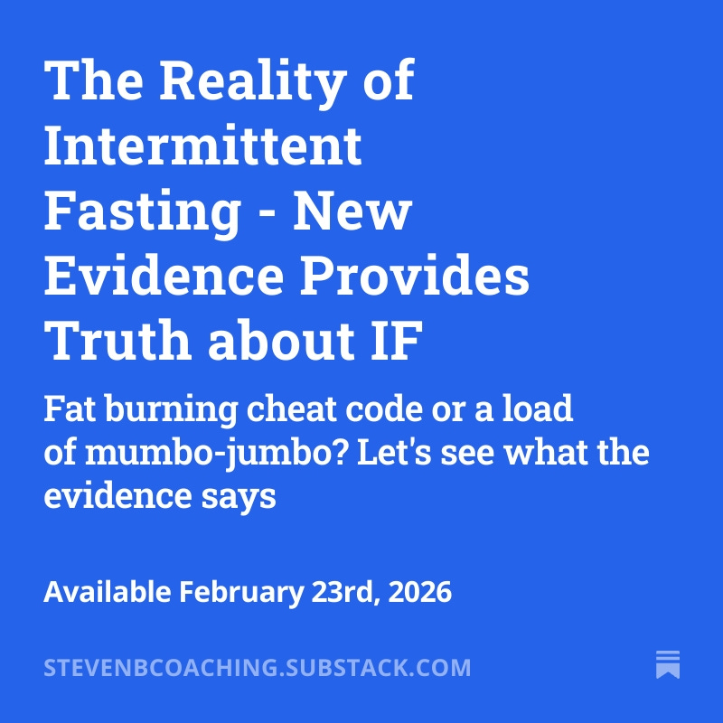 StevenBCoaching's tweet photo. What the big 2026 Cochrane study found: IF (16:8, 5:2, alternate-day) showed "little to no difference" in weight loss vs standard diets. No real quality-of-life boost either #IntermittentFastingWeightLoss #Cochrane2026 #TimeRestrictedEating #DietMyths 
https://t.co/bg6jLCLvFQ https://t.co/ibpvEF5ONA