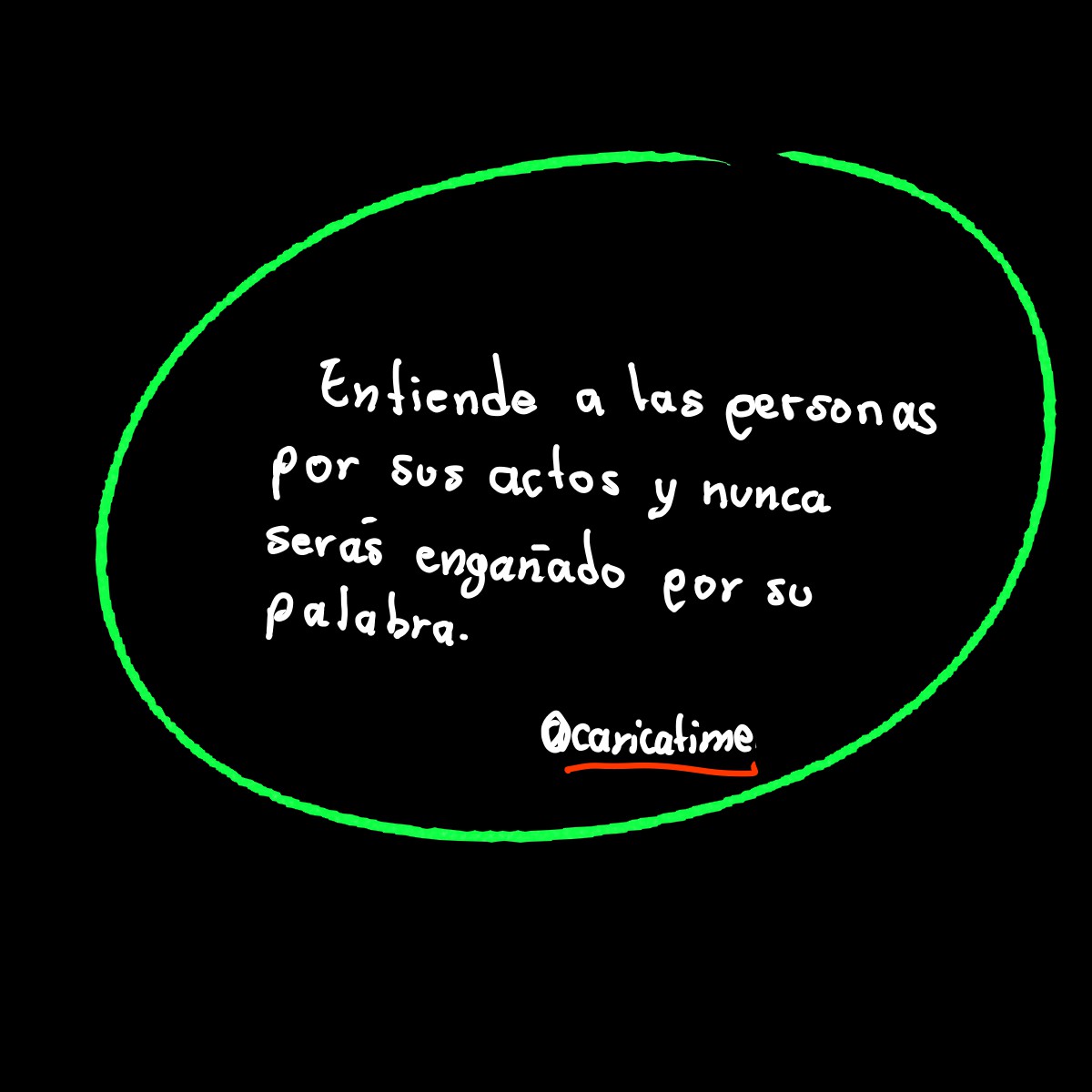 Las acciones se explican por sí mismas, se justifican por sí mismas. Las palabras, mientras, esconden responsabilidades, ocultan intenciones y, al final, desvelan engaños... #somosfelices