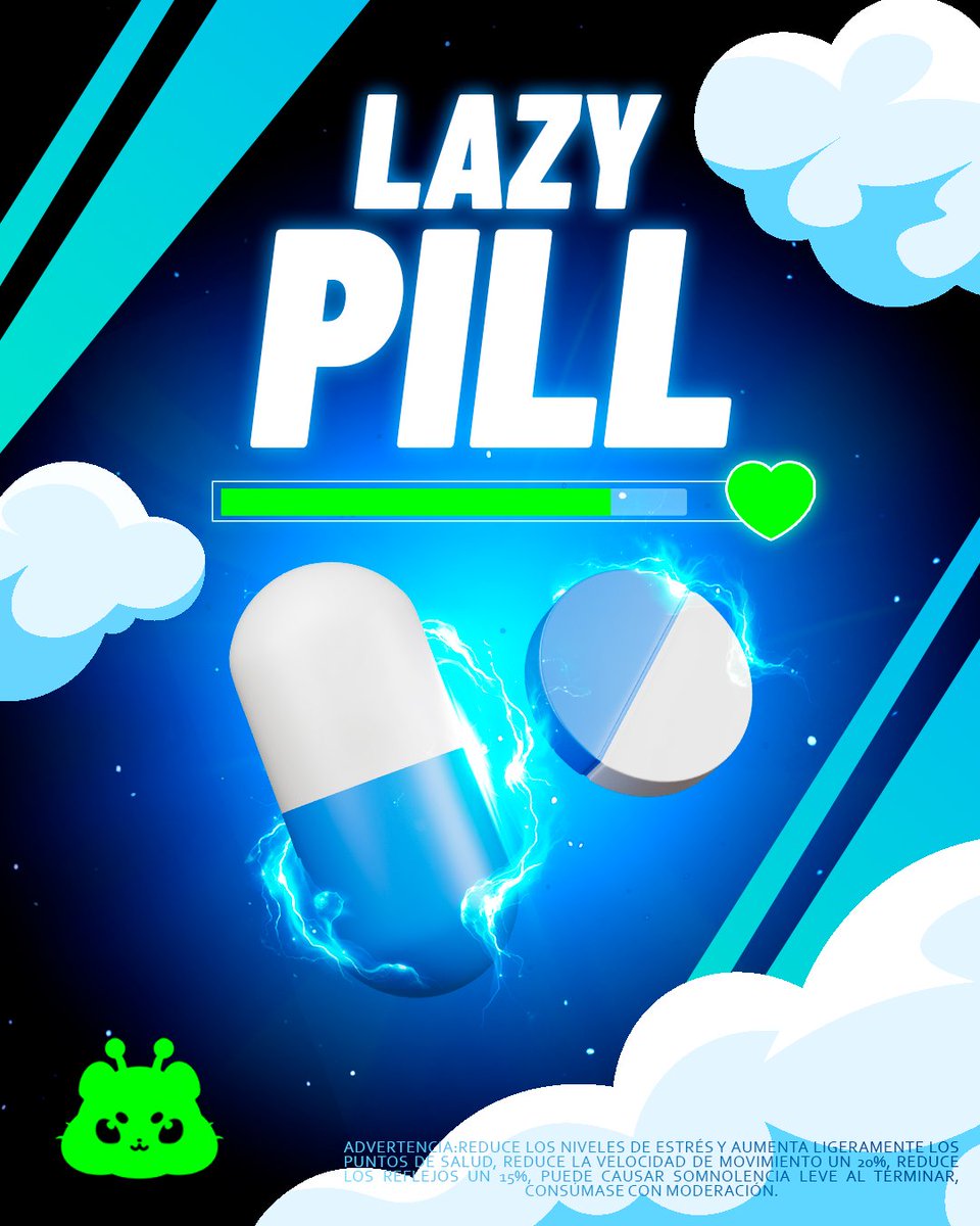🔵¿Tuviste un largo día?🔵

Reduce tus niveles de estrés con Lazy Pill y tómate el descanso que mereces.

🖼️#ARTSentaGTA2