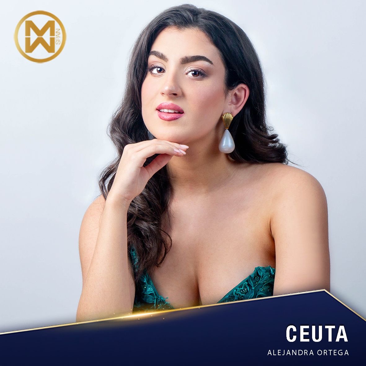 MissWorldSpain's tweet photo. MISS MUNDO CEUTA
@alejandraaorteega representará a Ceuta en Miss Mundo España 2026
Edad: 19
Altura :1.70
Estudios: Carrera Universitaria de Educación Social
Trabajo: Cantante de Orquesta
Aficiones: Bailar, cantar, actuar, montar a caballo, aprender idiomas y viajar. https://t.co/l6xkIJezxf