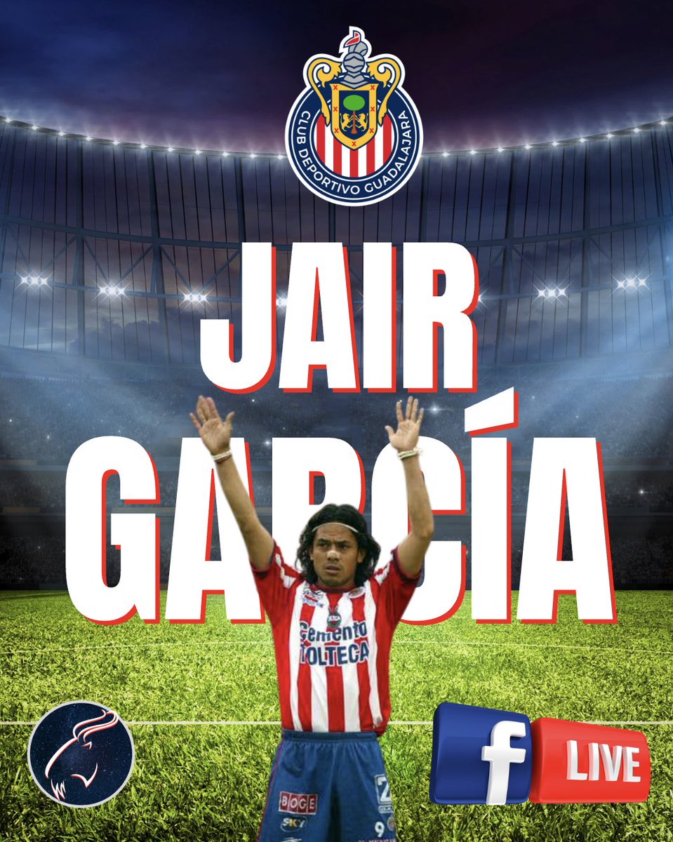jcm_elpastor's tweet photo. Hoy jueves 9:30 PM tendremos en vivo a Jair García y será un gusto recordar su paso por @Chivas especialmente aquel histórico gol 3,000 del Rebaño y por supuesto la épica remontada ante Cruz Azul, los esperamos!!!
🔵⚽🔴 https://t.co/tIXNUXPii1