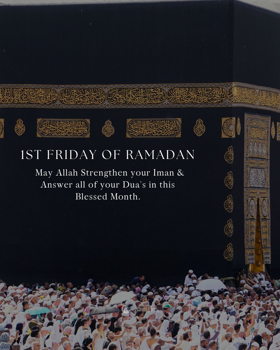 kmehrabhaanb's tweet photo. First Jummah of Ramadan Mubarak!
The most blessed Friday of the most blessed month.
May ur prayers rise with نور, ur sins fall away with mercy and ur heart be filled with sukoon and barakah.
Ameen.
#Ramadan #Jummah
#FirstFridayofRamadan #FridayMotivation #FridayVibes https://t.co/ZWT5A6UEnK