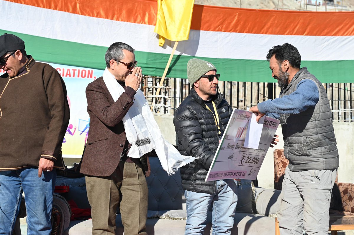 CheraghTriple's tweet photo. Closing ceremony of District level Archery Tournament at Kargil.
Honorable ADC Sh. Kacho Imtiyaz was the chief guest of the closing ceremony. A total number of 45 teams participated in the tournament. Thanks to all the teams , media &amp; associates to make it possible.
@DIPR_Kargil https://t.co/hQPeqf5be4