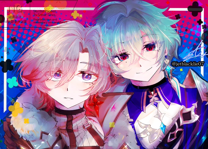 #原神 #illuga #Lohen イルーガ坊っちゃんとローエンくんどっちも好き