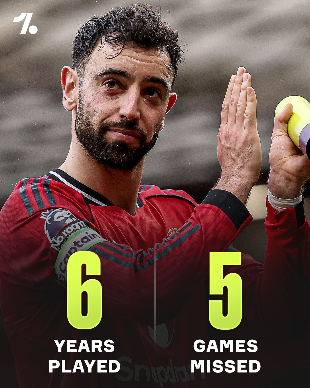 إذا كان هناك لاعب واحد يمكن الاعتماد عليه دائمًا في مانشستر يونايتد فهو برونو فيرنانديز. منذ انضمامه عام 2020، لم يغب سوى عن 5 مباريات فقط بسبب الإصابة. خاض 315 مباراة (والعدد مستمر في الزيادة!) بقميص الشياطين الحمر. قائد داخل الملعب.. ومحرك لا يتوقف 