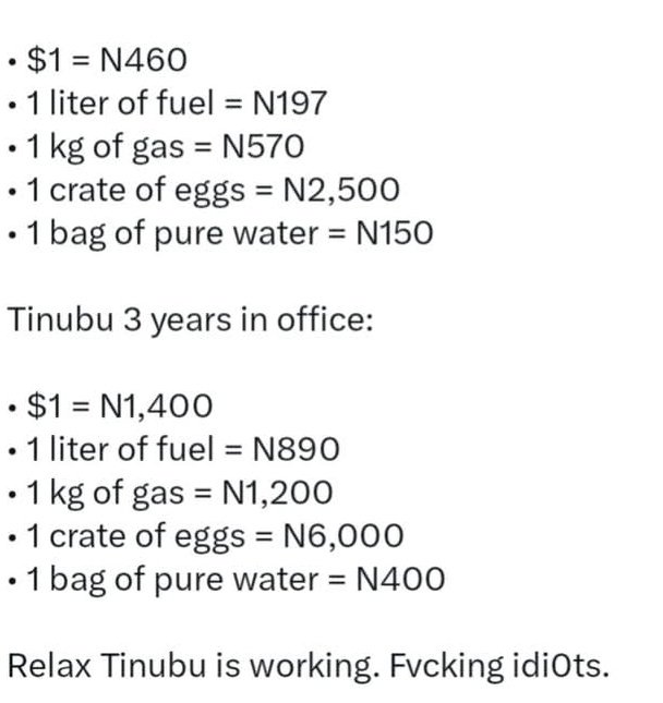 Dibia_6tus's tweet photo. This alone should give us sense as Nigerians but some idi¢t will till do otherwise... 2027 will be your last https://t.co/TjhdCihicq