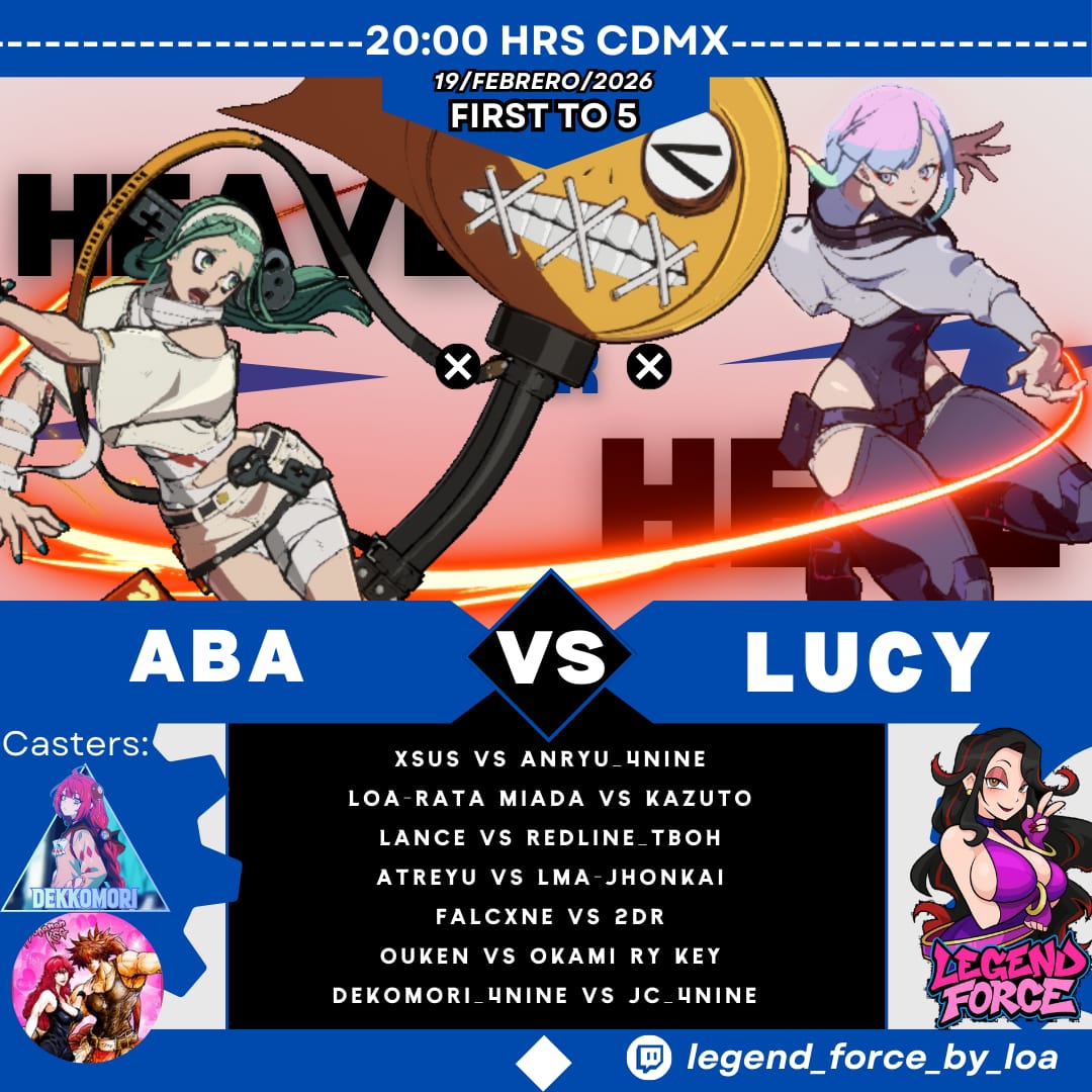Ya es jueves de perdernos el asco banda en los tiros de GUILTY GEAR STRIVE así que los esperamos a las 8pm por #twitch y #YouTube no falten!!
twitch.tv/legend_force_b…

#streamer #streaming #gamer #game
