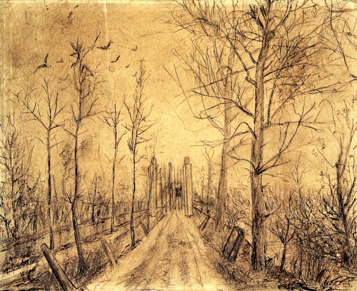 vangoghartist's tweet photo. Driveway - 1872/1873 #artbots #vangogh https://t.co/ahqUAB4G1H