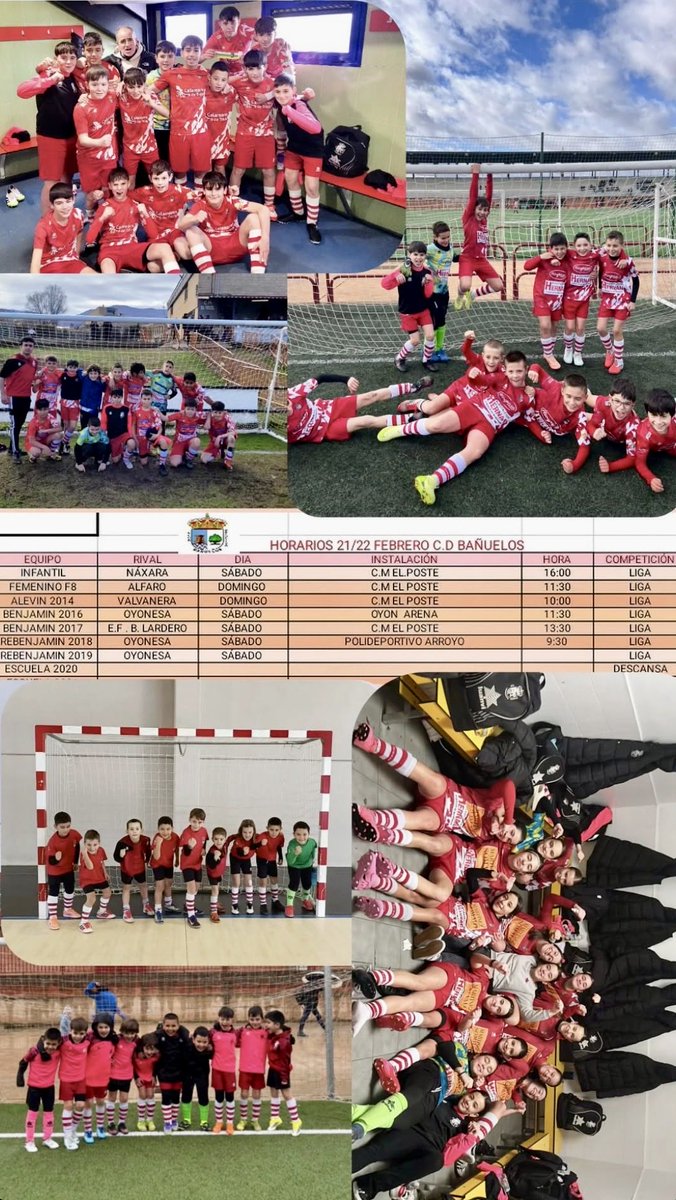 Tras un fin de semana de descanso, regresa una nueva jornada de fútbol base con un total de seis partidos: cuatro en casa y dos como visitantes.