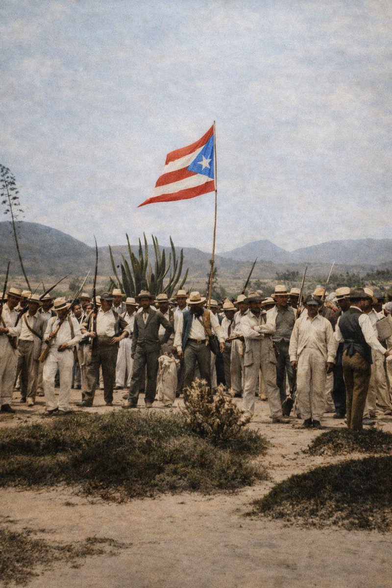Here’s the Puerto Rican revolutionary (photo below), his name is José Maldonado Román, known as Águila Blanca (White Eagle); he fought for Puerto Rico’s freedom and independence against both Spain and the USA. 

Both Spain and the USA considered him a “bandit” and troublemaker,