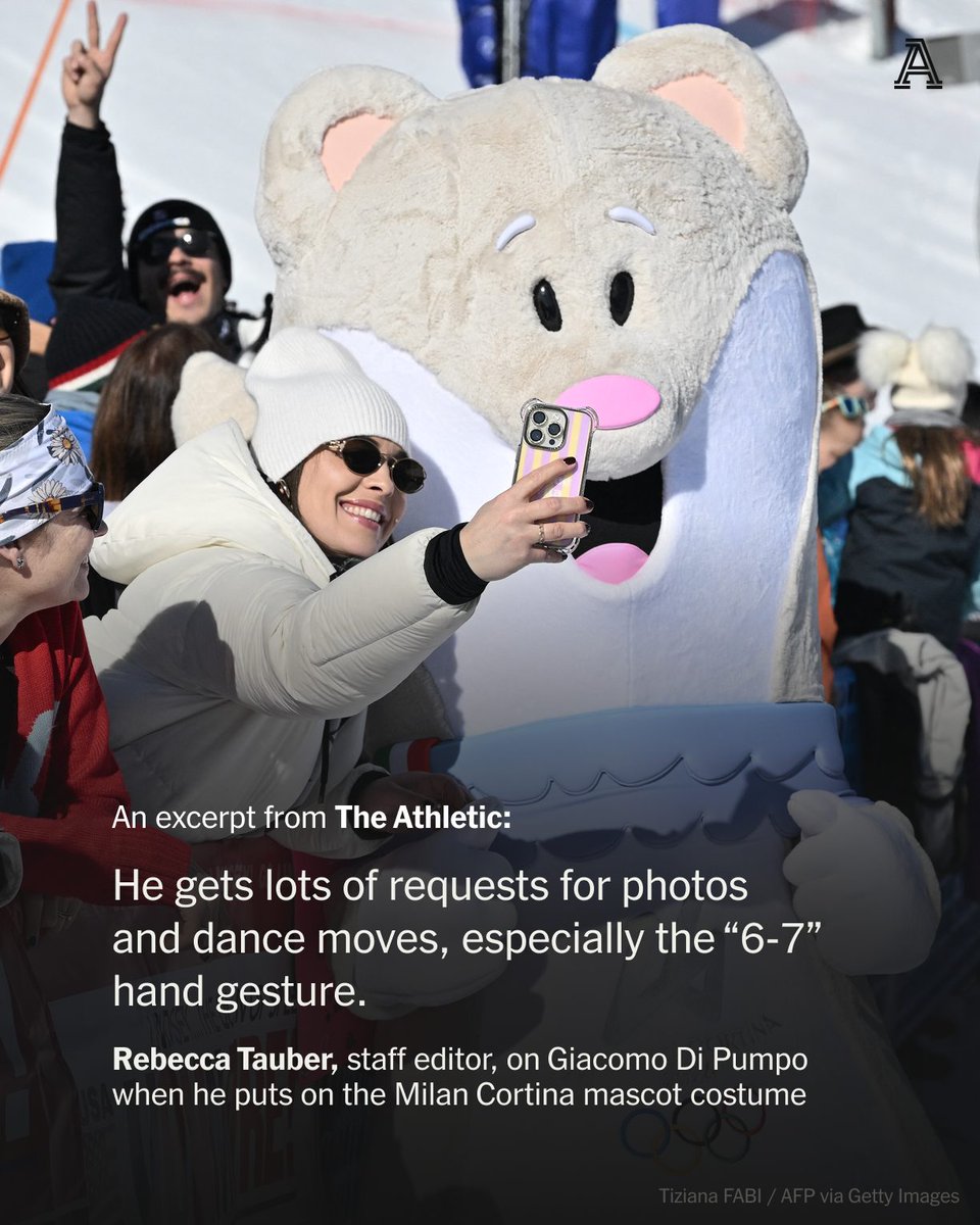 Tina and Milo, the 2026 Olympic and Paralympic mascots, have been the breakout stars of the Milan Cortina Games.

Inside one of the stoat costumes is Giacomo Di Pumpo, a 19-year-old student from Milan.

“… You just need to be a happy person, and you just need to dance.”