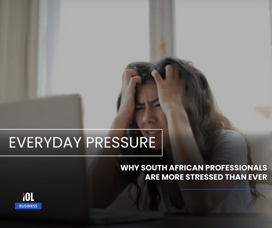 IOL's tweet photo. Over 70% of South African professionals report persistent stress driven by financial strain, toxic workplace cultures, and lifestyle disruptions, according to the 2025 Profmed Stress Index.
#ProfessionalStress #WorkplaceWellness #FinancialPressure #LifestyleDisruption
Read on: https://t.co/fskMweqjV0