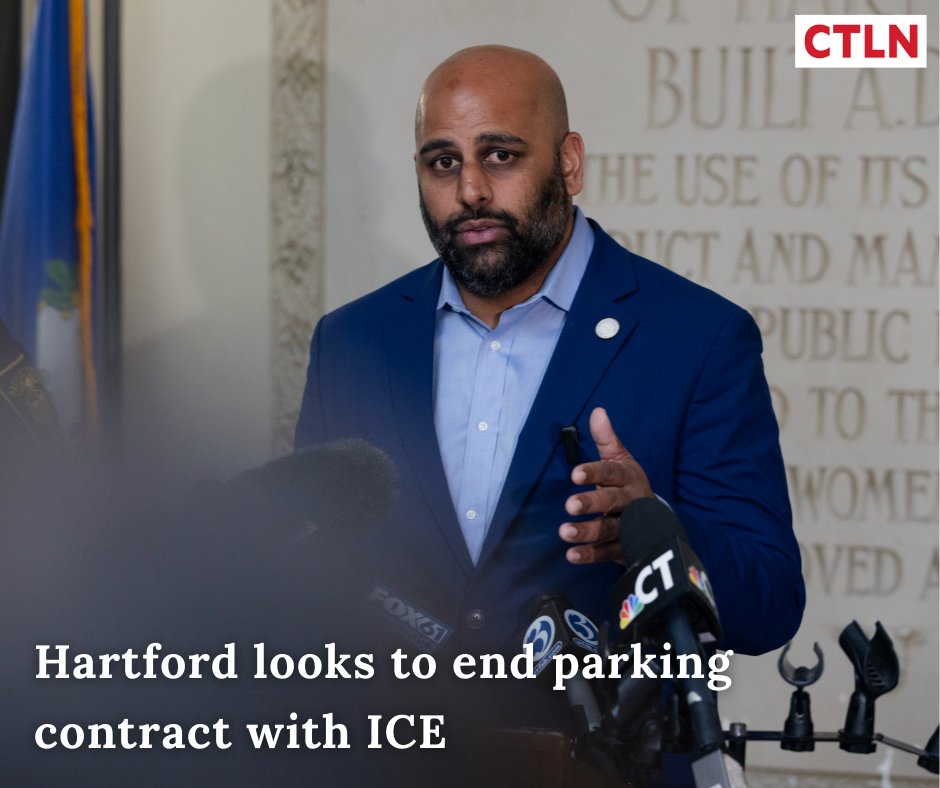 CTLatinonews's tweet photo. Hartford Mayor Arunan Arulampalam has requested the immediate termination of a contract between the Hartford Parking Authority and Immigration and Customs Enforcement.  

Read more 👉 https://t.co/WzSOCIDrua
-- 
✍️ Chris Polansky, @wnpr
#hartfordnews #trendingnews https://t.co/oIttzL6URZ