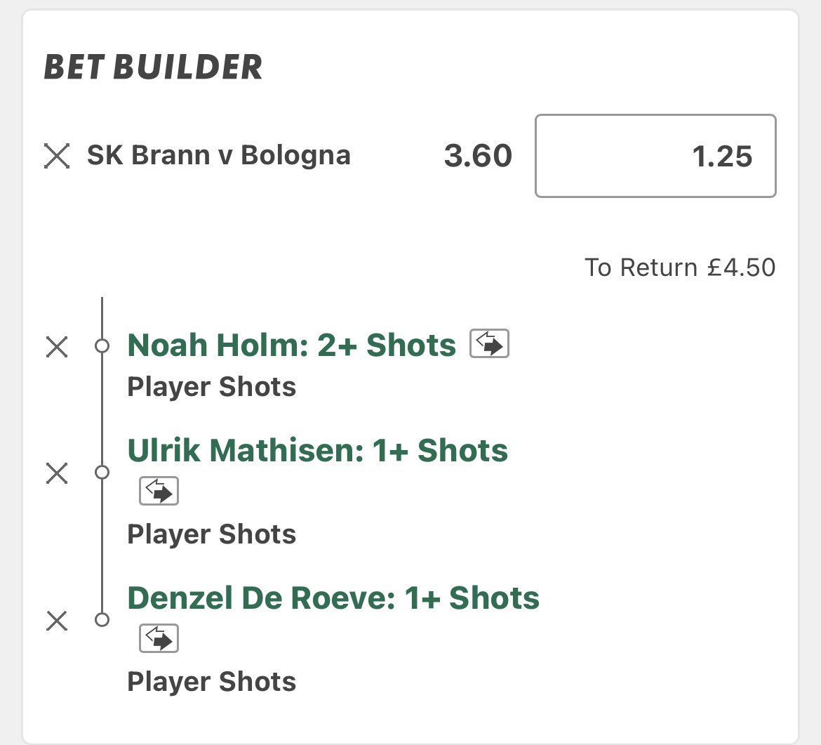 BetsBuster's tweet photo. 🔥Brann Shots

📝 Write-Up:  

Brann have the home advantage in a tie they most definitely aren’t favourites for, so it’s do or die for them tonight

Holm is the man to target, he’s averaging 2.47 shots per 90

Mathisen also has some great underlying numbers, managing 1.52 shots p90

The right back Roeve is also managing 1.04 p90 

Holm (4,5,2,2,1)
Mathisen (0,2,0,2,1)
Roeve (3,1,3,2,0)
 
💷 Unit Stake: 2 units 💰

🔰 Busting the bookies one bet at a time.
