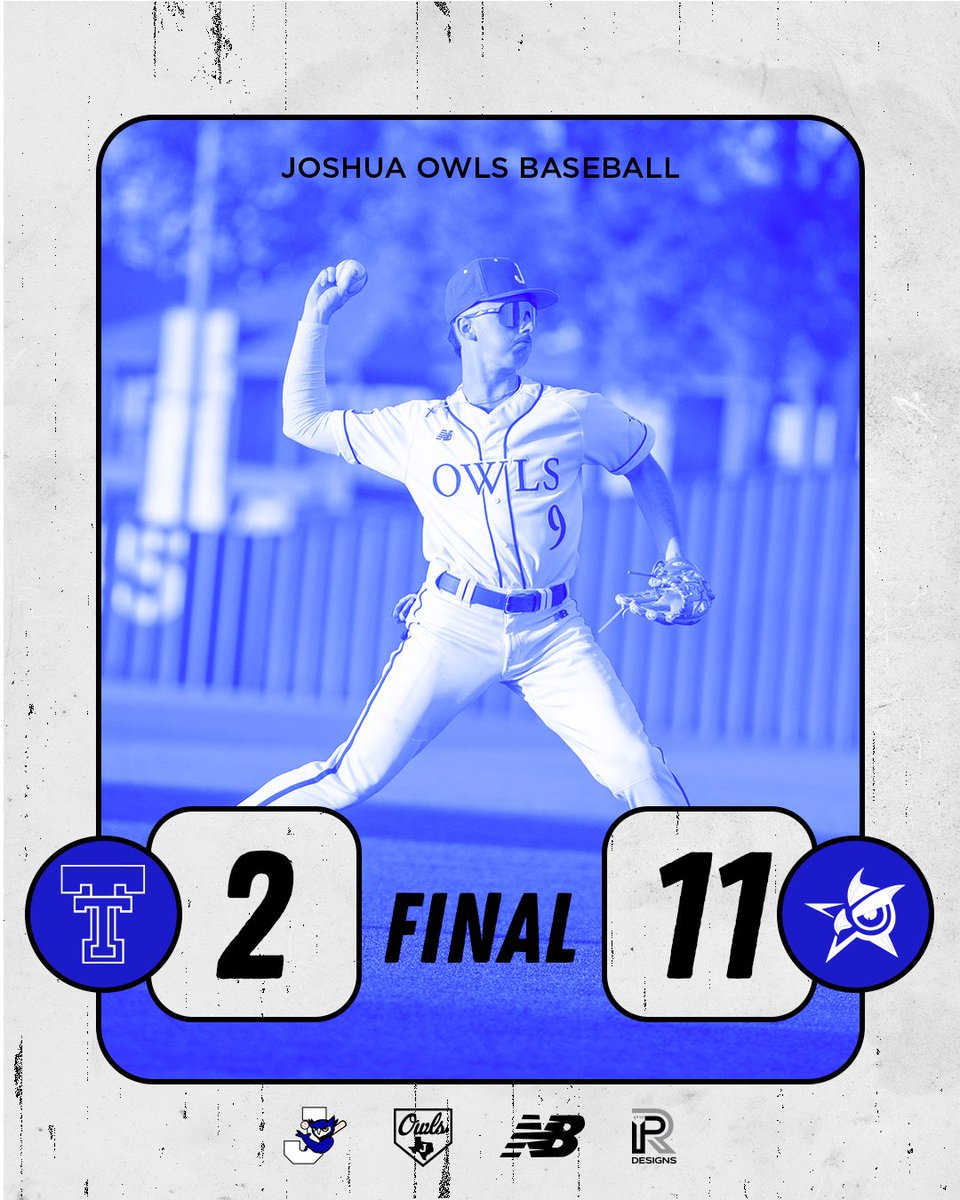 JoshuaOwlsBSBL's tweet photo. Owls WIN game one over Trimble Tech with a Final Score of 11-2!

Cody Rogers: 5 IP, 3 H, 2 K
Caidyn Bufler: 1-2, 2 R, 2 BB
Tre Everett: 1-2, 2 RBI, 2B, SB https://t.co/L277EGQM9U