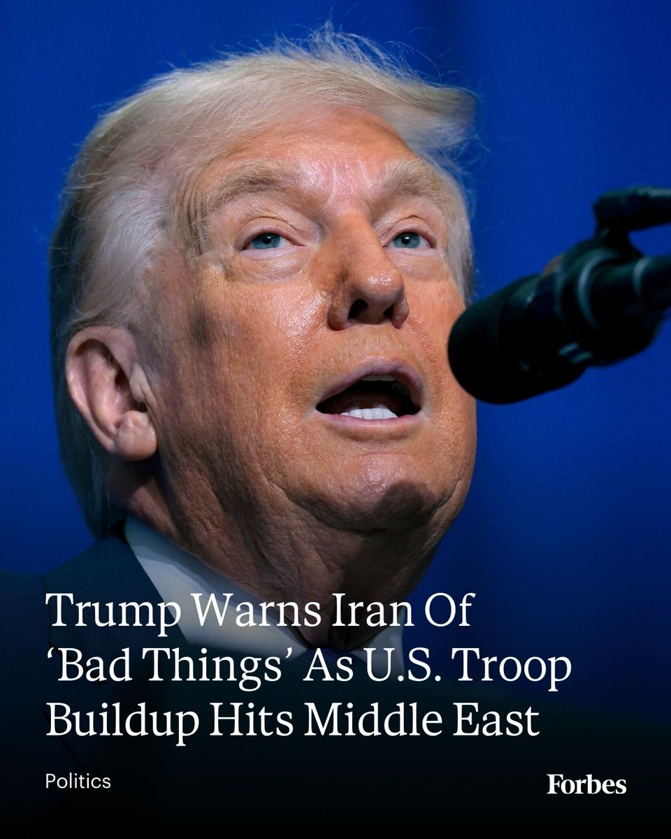 President Donald Trump said “bad things will happen” to Iran if it doesn’t agree to significantly scale back its nuclear weapons program. forbes.com/sites/saradorn… (Photo: Chip Somodevilla via Getty Images)