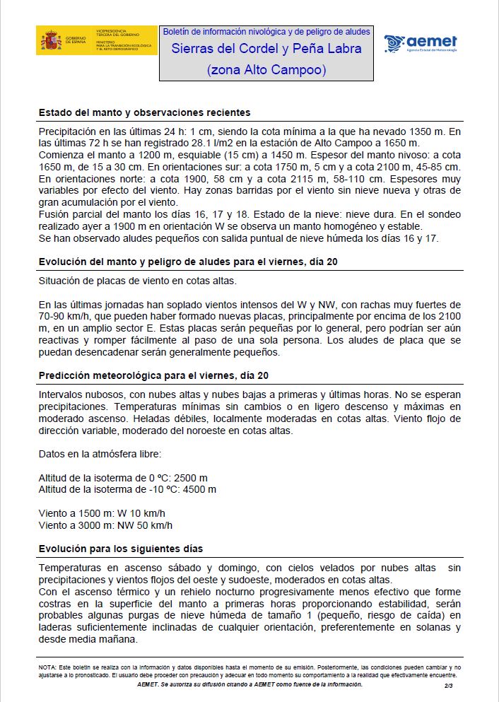 112Cantabria's tweet photo. Boletín de información nivológica y peligro de #Aludes para Sierras del Cordel y Peña Labra (zona #AltoCampoo) este fin de semana emitido por
@AEMET_Esp @AEMET_Cantabria https://t.co/9BXqmfDbjE