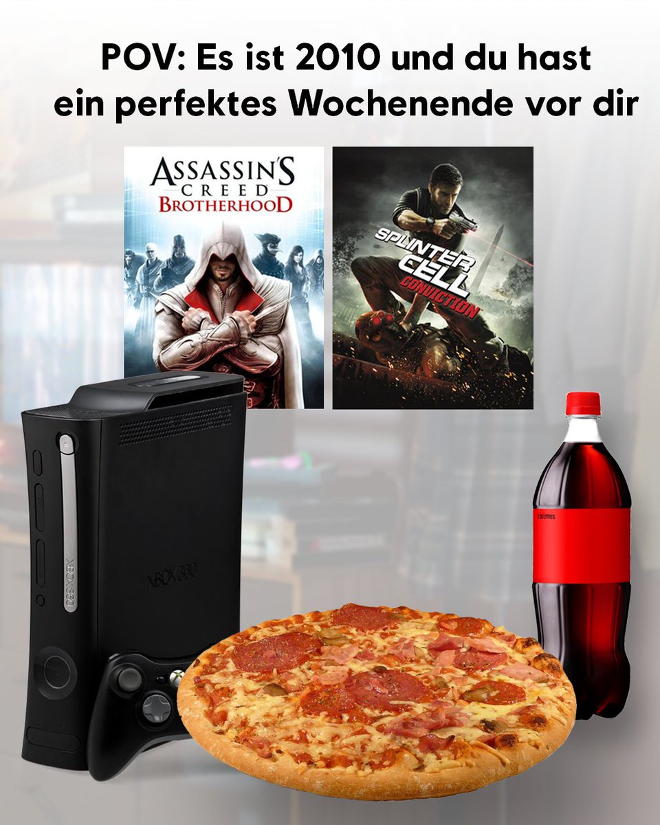 UbisoftDE's tweet image. ✨ Zurück in die Kindheit. 🎮

Schlafen. Zocken. Essen. Zocken. Repeat. Videospiele haben unsere Kindheit geprägt und unvergessliche Erinnerungen geschaffen.

Welches Game durfte bei euch an so einem Wochenende auf keinen Fall fehlen? 👾💾
#Nostalgie #Kindheit #Videospiele #Retro