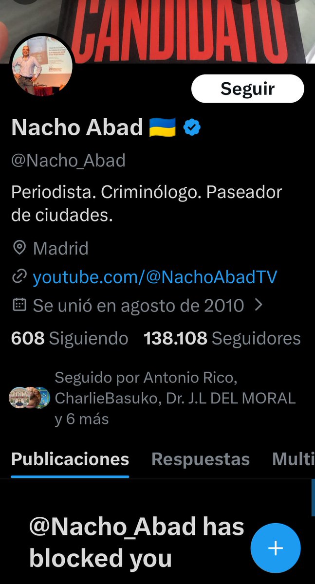En boca de bobos me ha bloqueado. Jajaja la tipa de Móstoles. Lo de este país y los subnormales en la tele es curioso.