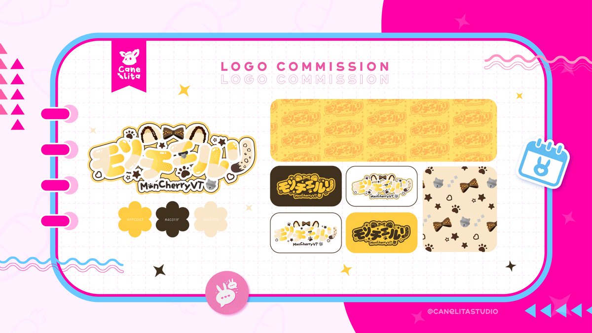 Loguito para <a href="/MonCherryVT/">MonCherryVT ⭐🪇</a> 🪇
Fue súper lindo trabajar en este proyectito y darle vida 💗 Estoy muy agradecida de corazón con esta maravillosa chica oncilla 🐆 su apoyo y su trabajo significan muchísimo para mí 💕
¡Mil gracias por confiar en mí ! :3

#VtuberES #Logo #Commission