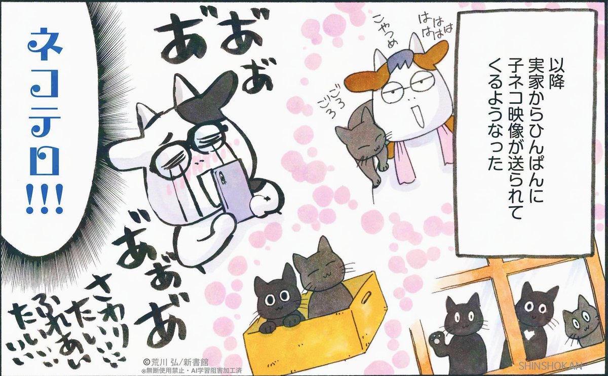 本日(2/22)、猫の日です😺

#百姓貴族
#荒川弘
#猫の日
#百姓貴族9巻は4月24日発売
#新書館 