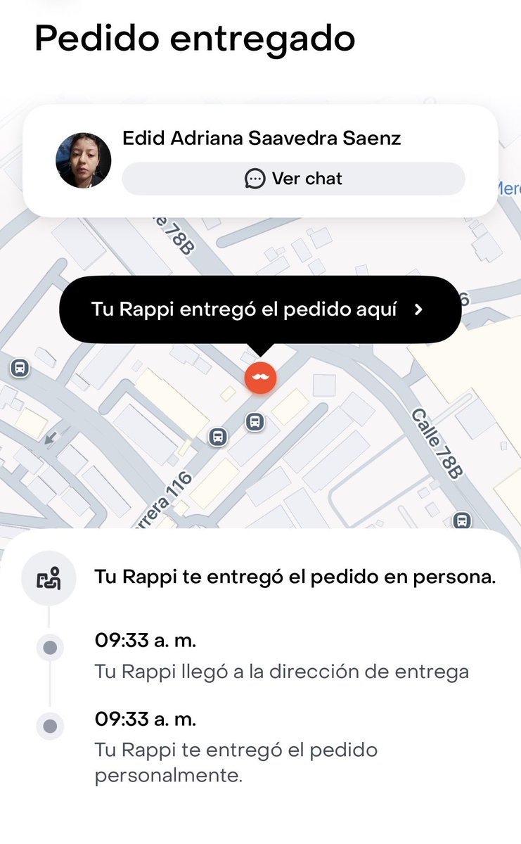 Cuidado es una ladrona no entregó el pedido ! EDID ADRIANA SAAVEDRA SÁENZ !! #rappi #domicilios #ladrona <a href="/RappiColombia/">Rappi Colombia</a>
