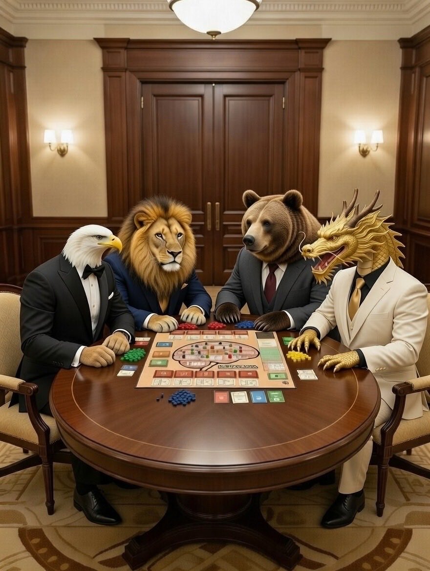 StrategyDogs's tweet photo. Even the world’s biggest power brokers know…
The real battle isn’t on the battlefield.
It’s in the narrative.

🎯 All the real Power Brokers Play PROPAGANDA, the board game at https://t.co/Ikquk43SSl.

Get your copy before someone controls the story without you. https://t.co/BXsVVId8iZ