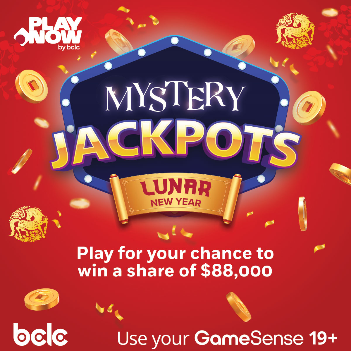 Celebrate the Year of the Fire Horse by playing featured gamed daily for the chance to win a Mystery Jackpot! 19+

🧧 bit.ly/4rUalOd