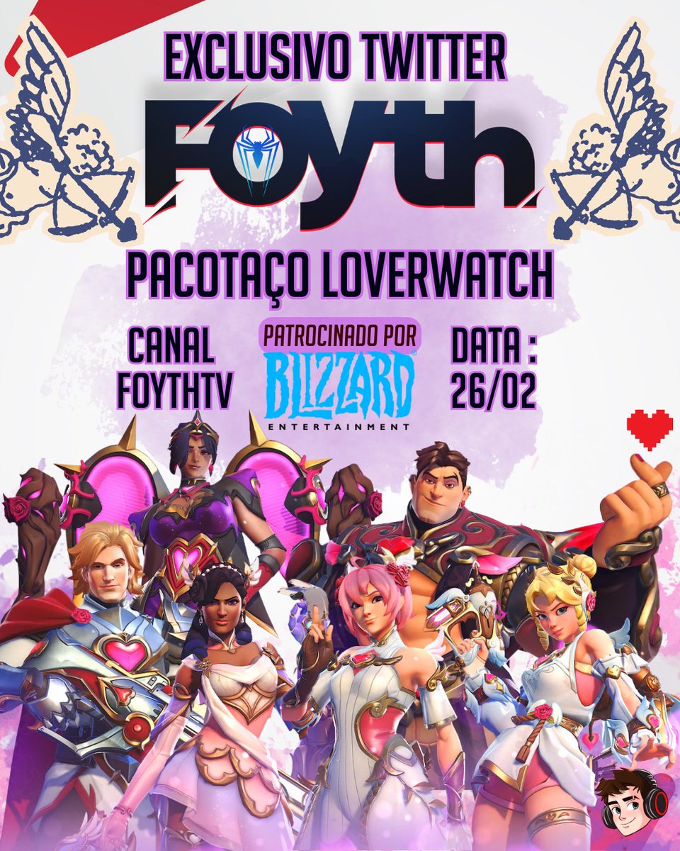 🎁 SORTEIO EXCLUSIVO PRO TWITTER : PACOTE LOVERWATCH –OVERWATCH 
👼 me seguir  + Curtir
🏹 Marca o Duo
💘Dar Rt
💘Se me seguir na roxinha = sorte em dobro  
Resultado Dia 26/02
Deixem a dm aberta! 
Qual sua skin favorita do pacote?
Caso o ganhador não apareça até as 15h do dia