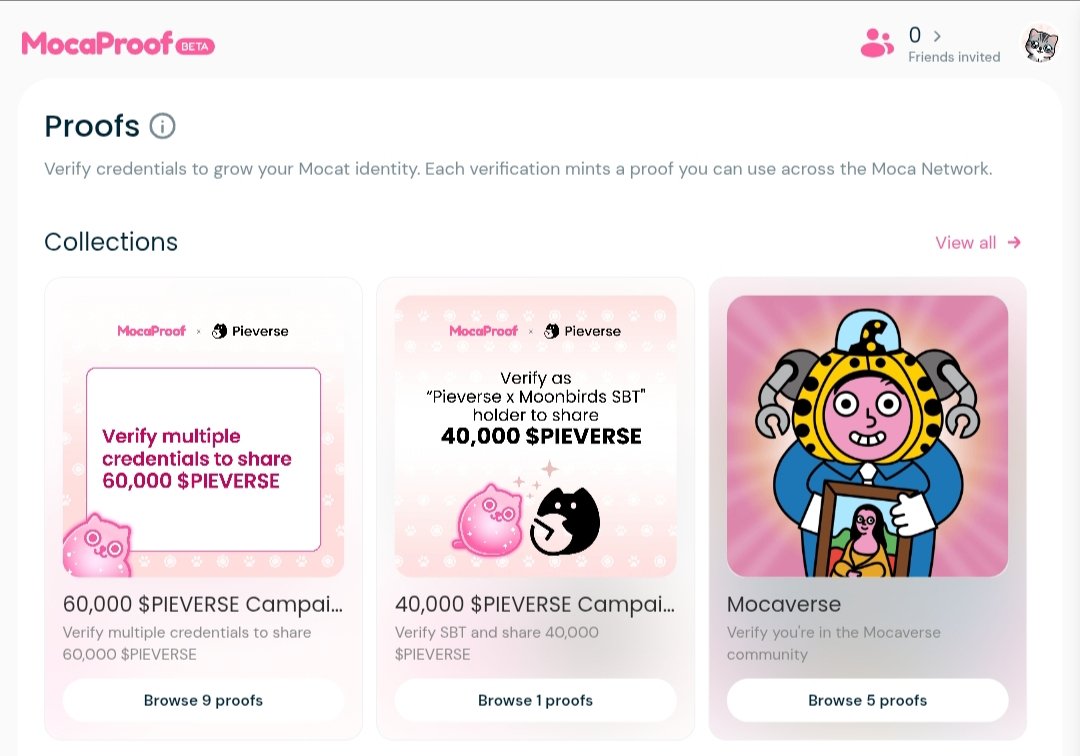 🚨 Alpha 🔥
Attention to all Ethos users and moonbirds SBTs holders 

<a href="/Moca_Network/">Mocaverse</a>  is partnering with Pieverse to give out 60,000 and 40,000 $PIEVERSE

To participate in this campaign; 
✓Visit : app.moca.network/r/J32CAH
→Login with Gmail
→Reach at least Stage 2 to be eligible