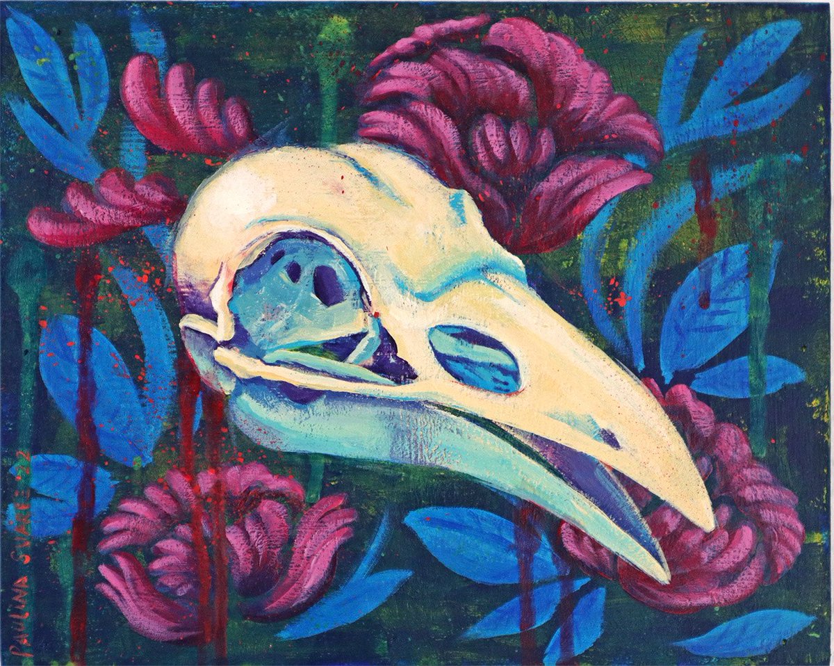 miniPau23's tweet photo. Les invito a mi exposición 
“Memento Mori: Recuerda Morir”
La inauguración será el jueves 5 de marzo de 2026 en Fundación Cultural Aldebarán (Melchor Ocampo 39, Centro de #Querétaro) a las 20:10 hrs.

.
.
#artesplásticas #artistaplástica #arte #pintura https://t.co/vroX3stv1W