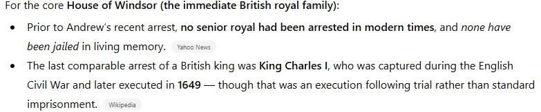 retardiomaximo's tweet photo. the last time someone in the direct royal family was arrested was 400 years ago, this is a once in a dozen generation narrative... higher... https://t.co/ZSW3RWPYfK