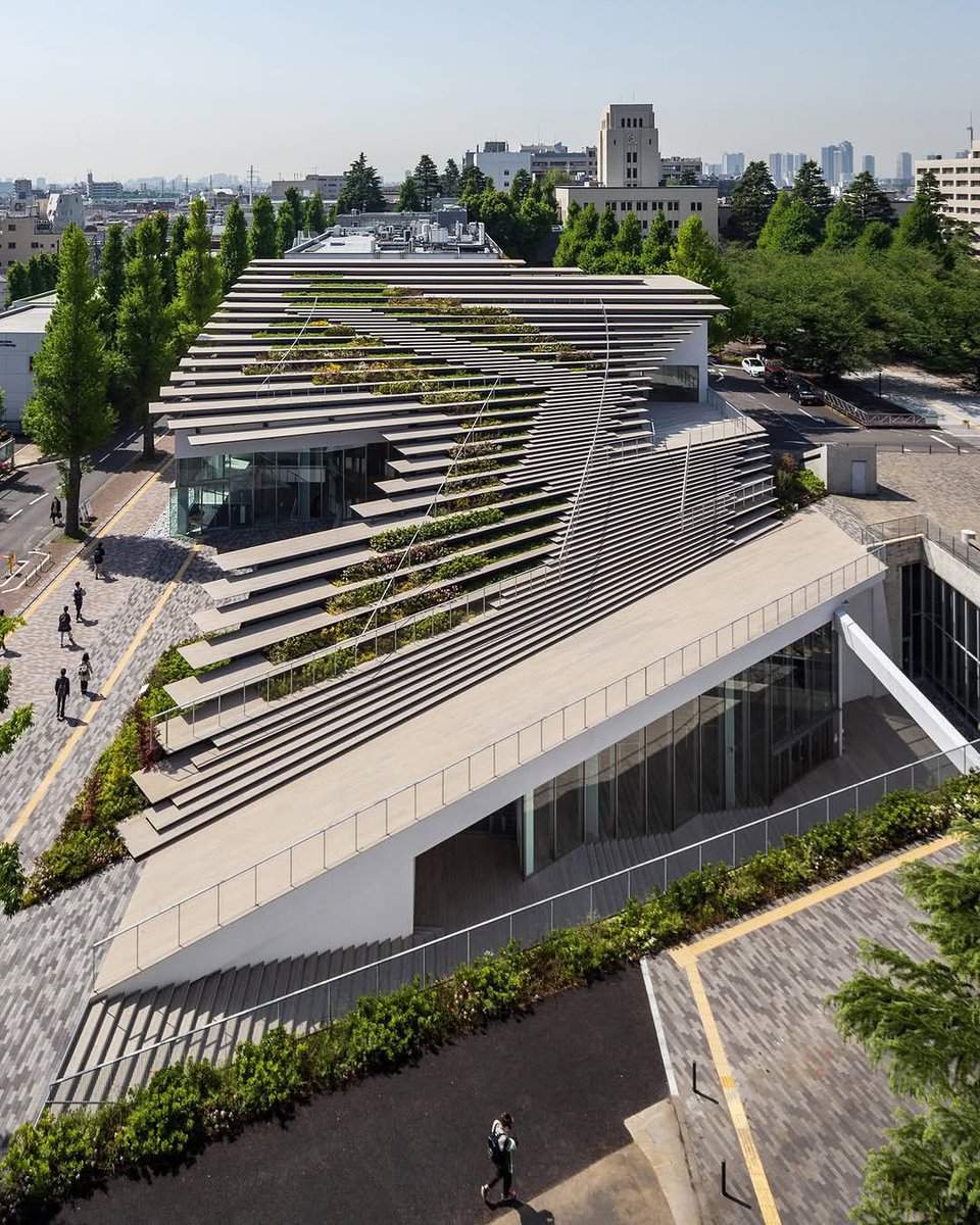 parametricarch's tweet photo. ✨Tokyo Institute of Technology Hisao &amp; Hiroko Taki Plaza, designed by Kengo Kuma and Associates https://t.co/M00tsMtjMB