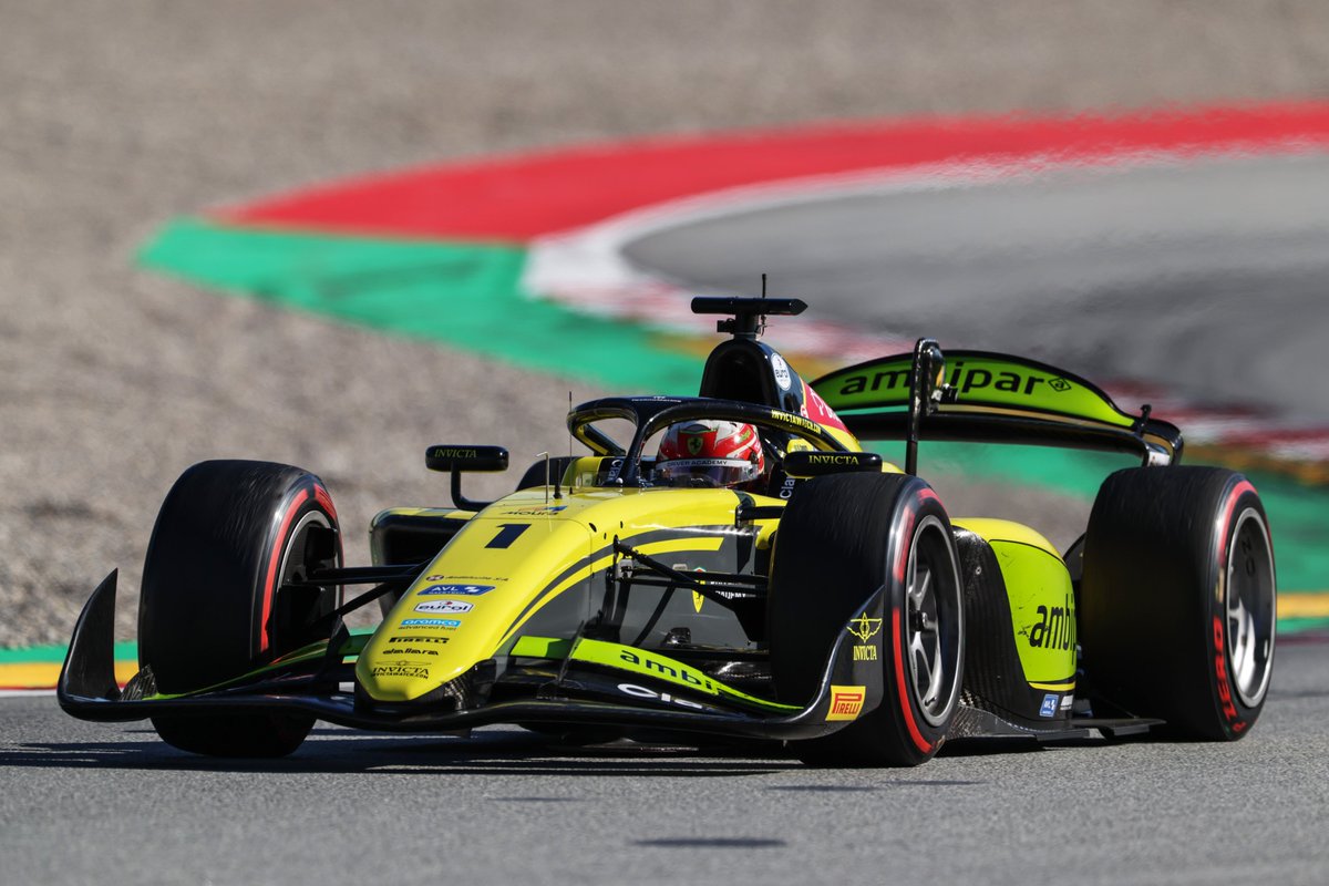 Formula2's tweet photo. FASTEST PER SESSION ⏱️

DAY 1 AM: Stenshorne 1:25.437 📸
DAY 1 PM: Leon 1:24.370 📸
DAY 2 AM: Camara 1:23.630 📸
DAY 2 PM: Duerksen 1:25.363
DAY 3 AM: Camara 1:23.252 📸🔥💨
DAY 3 PM: Shields 1:26.269 📸

#F2 #F2Testing https://t.co/WyFSqdGeOt