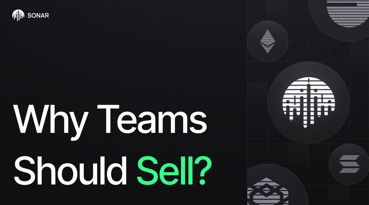 Why Teams Need to Sell (And Why That’s Healthy)

There’s a narrative in crypto that sounds good but makes no sense:

“Teams should never sell.”

We get why people say that.
In 2021, most projects were tax tokens. If teams sold on top of that, it looked greedy and It was the only