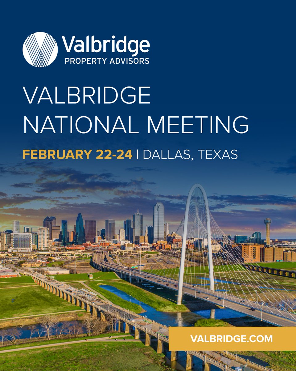 Valbridge leadership and partner offices will gather February 22–24 in Dallas, Texas for our National Meeting. A time to connect, collaborate, and align around the future of valuation excellence across our growing platform. valbridge.com/vpa360/
