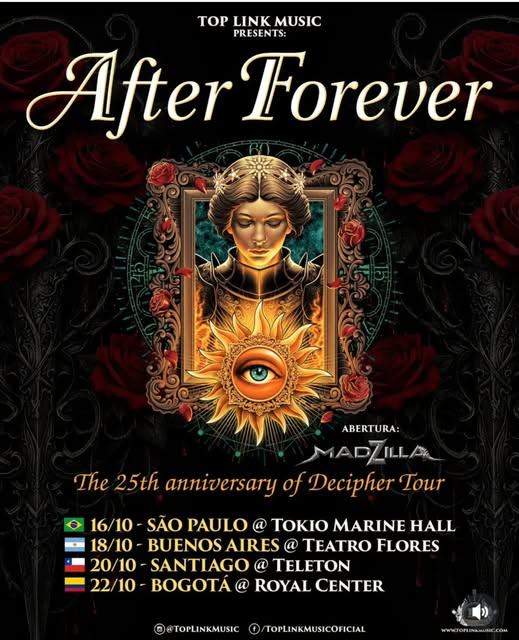CulturaRock_Tv's tweet image. Una banda amiga de la casa estaá en junto a After Forever en la su gira 
Ennhorabuen a por #Madzilla