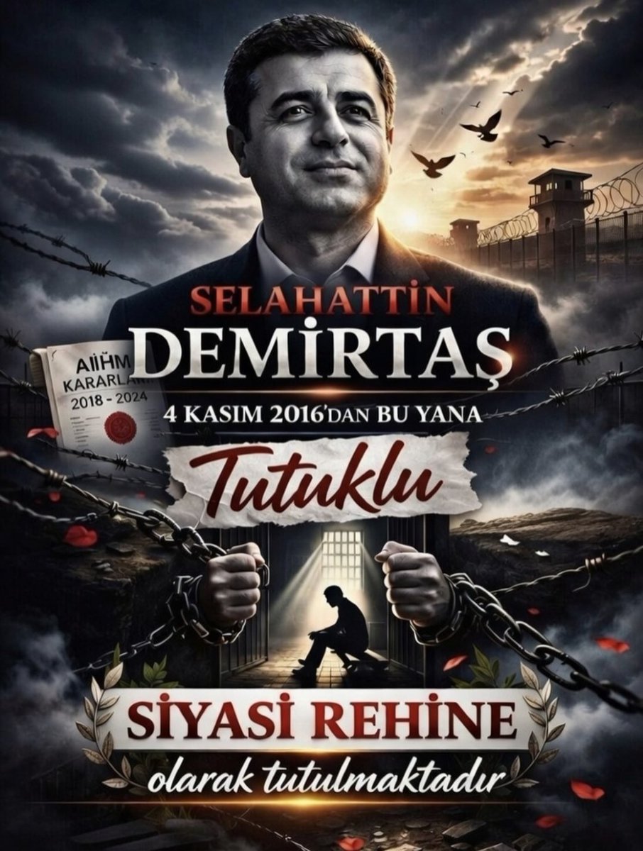 agiragac_murat's tweet photo. Sayın Selehattin DEMİRTAŞ'ı Serbest bırakın https://t.co/ACPf5upaz2
