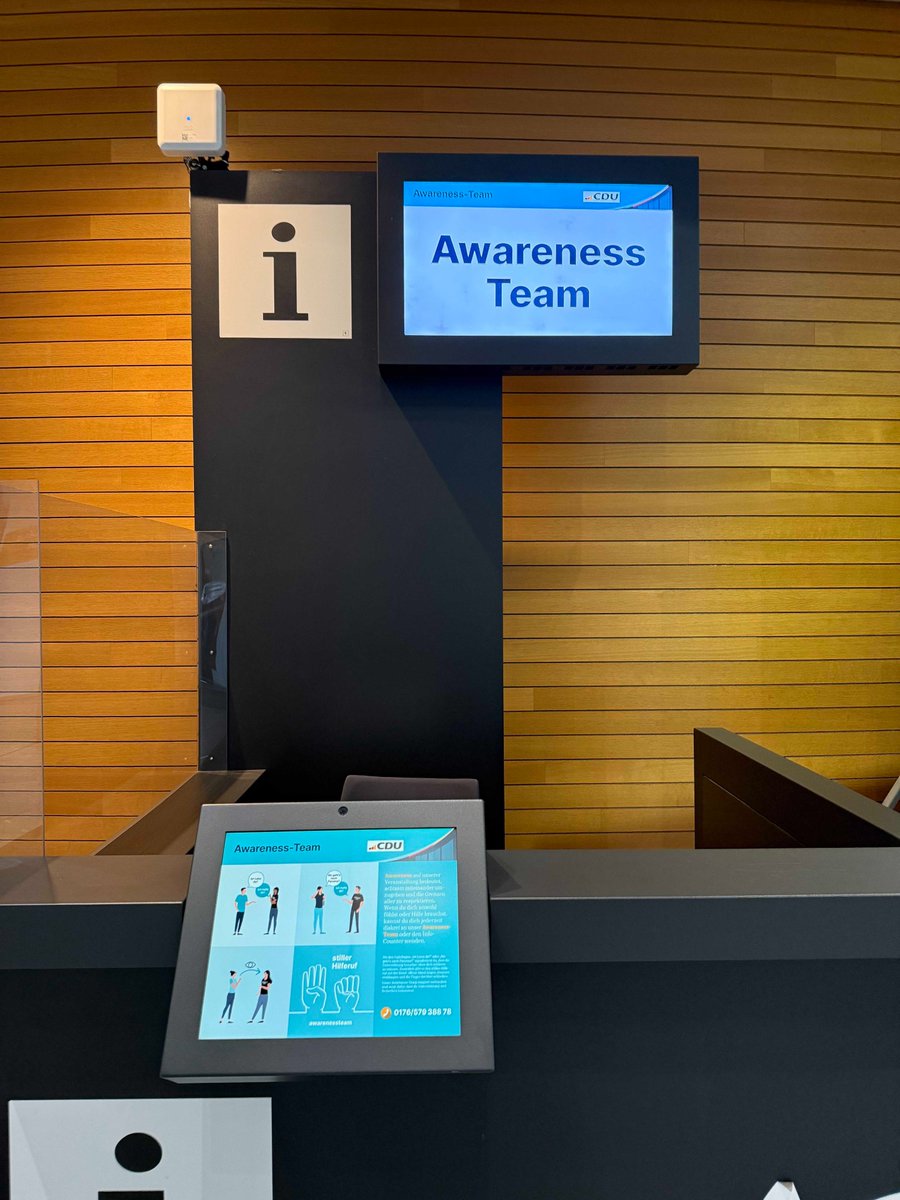 mr_jenswinter's tweet image. Auf dem CDU-Parteitag in Stuttgart gibt es ein „Awareness-Team“. Falls sich die Mitglieder der Partei dort gegenseitig missbrauchen (offenbar notwendig, sich davor zu schützen), rät dieses, in ‚Codefragen‘ wie „Ist Luisa da?“ oder „Wo geht’s nach Panama?“ auf die Misshandlung