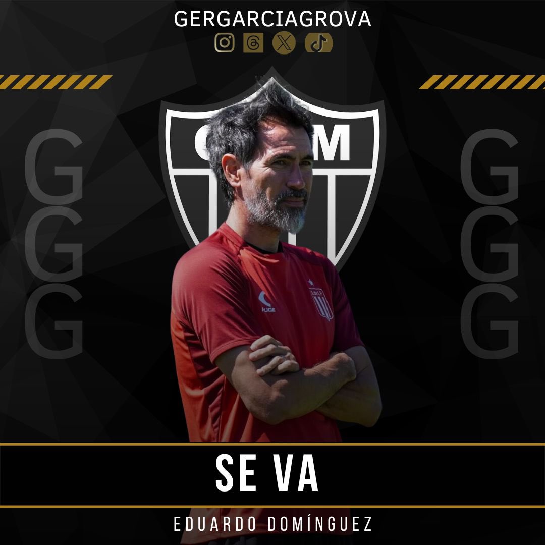 🚨Eduardo Dominguez SE VA de #Estudiantes

📍El DT ejecuta la cláusula de salida

✍🏾 Contrato con #Mineiro por dos años.