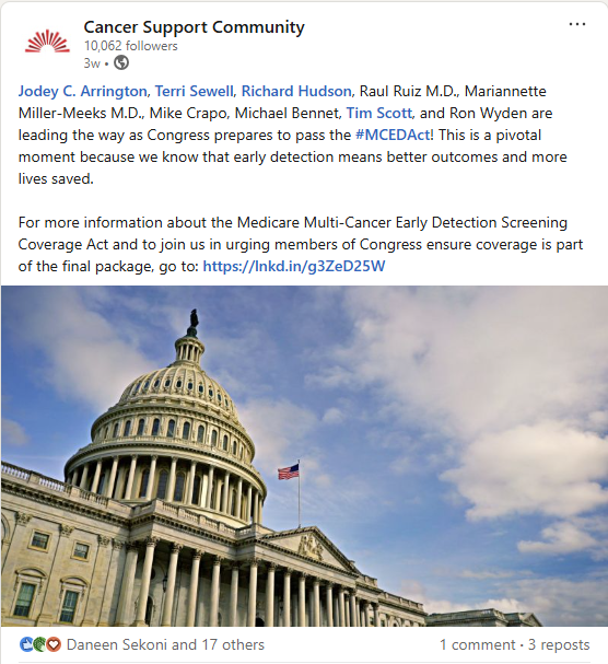 Cancer Support Community tweet media