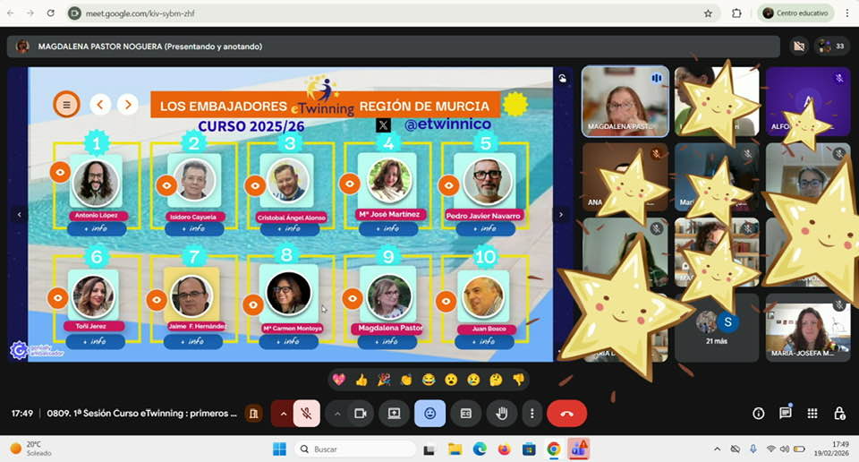 eTwinnico's tweet photo. Comienza la 3ª formación #eTwinning de este curso escolar, la 2ª en eTwinning Primeros Pasos, inaugurada por nuestra querida embajadora @magpano e impartida por @etwinnico ¡Vamos! ¡Nos encanta!
#cprregióndemurcia #Educarm #Sifop #INTEF #ProgramasEducativos #ProEdu https://t.co/ivMtUgqznH